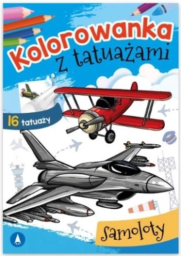Malbuch mit Tattoos – Flugzeuge