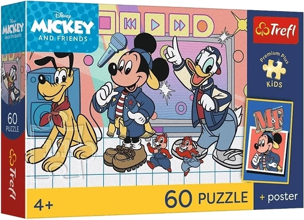 Disney Mickey Mouse Mäusebande – Puzzle für Kinder, 60 Teile