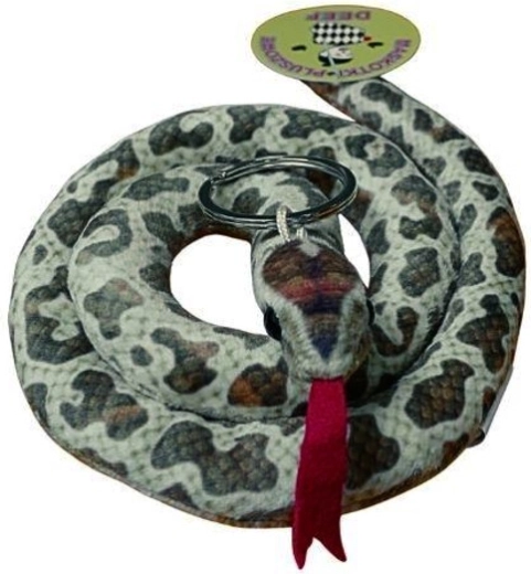 Plüsch-Wüsten-Schlange mit Ring – Anhänger