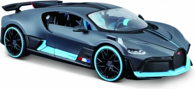 Metallmodell BUGATTI Divo 1:24 grau‑blau