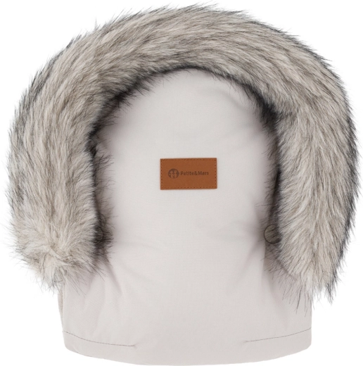 Petite&Mars Handmuffs für Kinderwagen Furry champagne shower