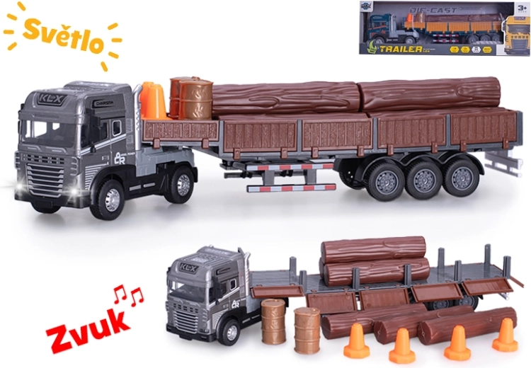 Holztransporter 1:24 mit Licht und Sound