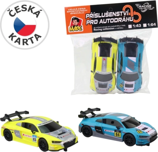 Ersatzautos für Slotcar-Bahn Audi – Set mit 2 Stück