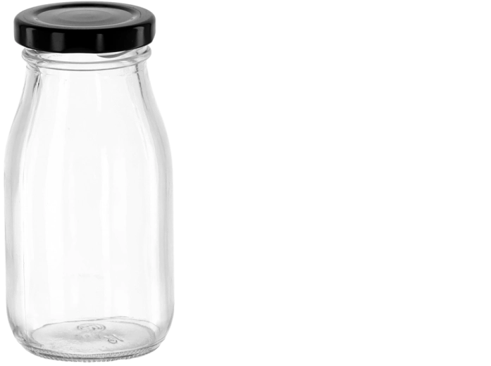 Saftfläschchen 200 ml mit Metall-Schraubverschluss 50 mm