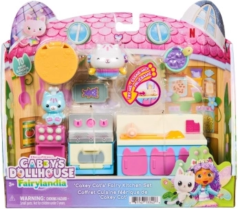 Gabby's Puppenhaus Fairylandia Zauberküche Cakey Cat, 10 Teile