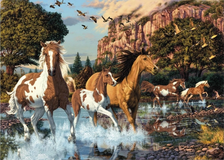 Puzzle Verborgene Pferde 1000 Teile – Secret Collection