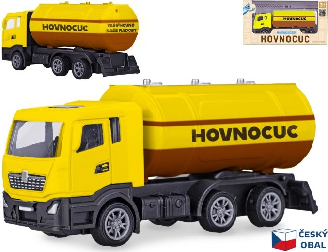 Metallmodell eines Fäkalwagens 12 cm mit Rückzugmechanismus