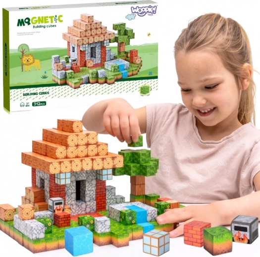 WOOPIE magnetische Bausteine Welt der Blöcke 108 Stk