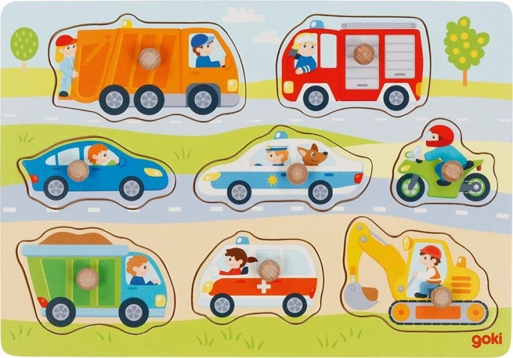Steckpuzzle für Kleinkinder – Fahrzeuge