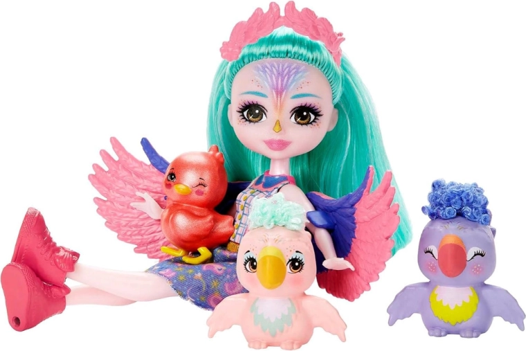 Zauberhaftes Set mit Papageien