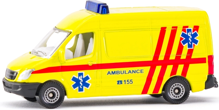 SIKU Krankenwagen-Transporter tschechische Version
