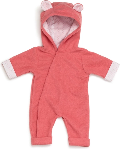 Skrållan Fleece-Overall mit Kapuze für Puppen 36–40 cm