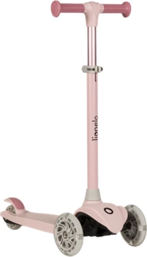 Kinder-Dreirad-Roller LIONELO Jessy Pink Rose mit LED-Rädern