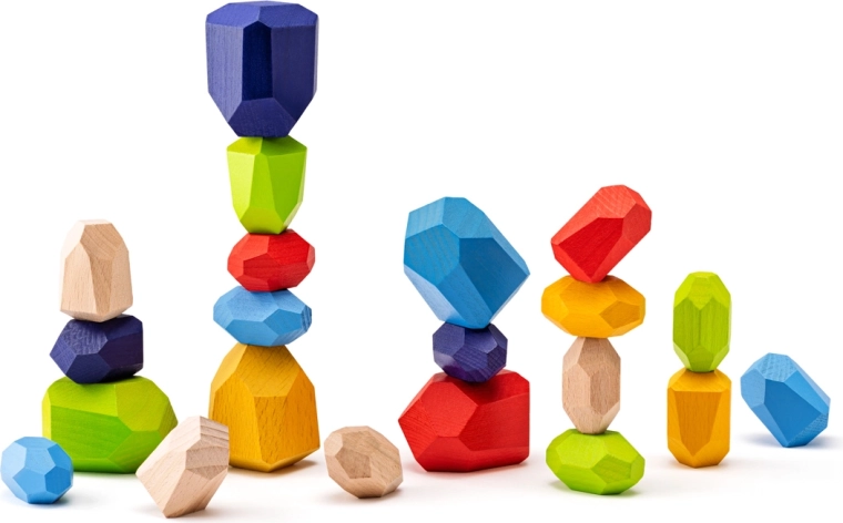 21 farbige Teile für kreatives Spielen