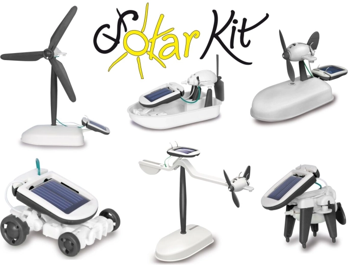JAMARA Solar-Bausatz 6-in-1, schwarz-weiß