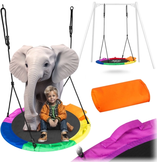 Neo-Sport Swingo XXL mehrfarbige Nestschaukel 120 cm