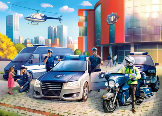 Kinderpuzzle Polizeistation 120 Teile