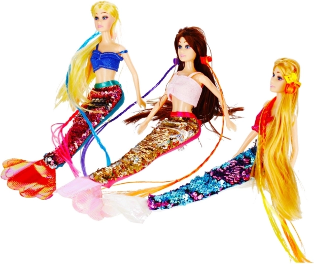 Lange Haare und 2 extra Zöpfe