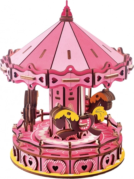 Holz 3D Puzzle Karussell