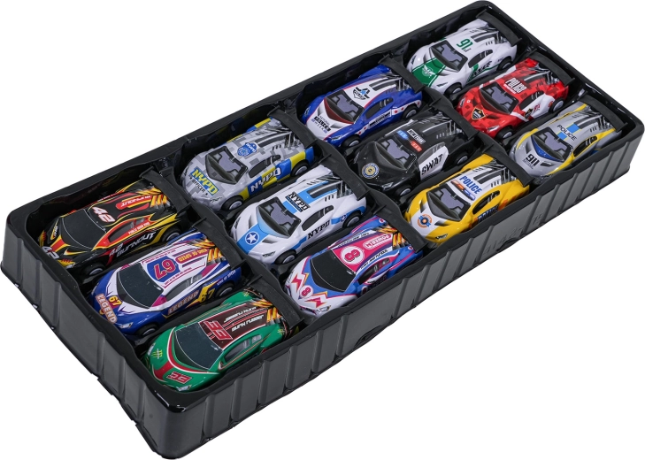 48 Autos in bunten Designs