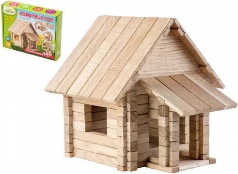 4-in-1 Holzbaukasten Ländliches Haus