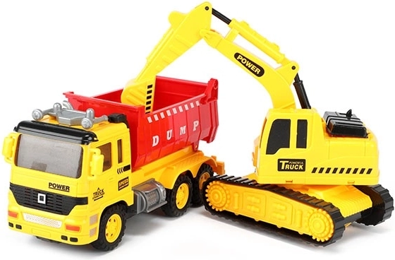 Bagger mit beweglichem Arm und Schaufel