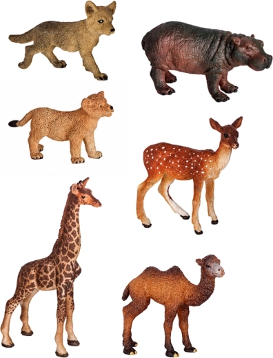 6 realistische Wildtierfiguren