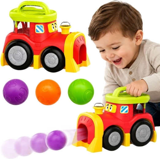 Woopie baby interaktiver Zug mit herausspringenden Bällen