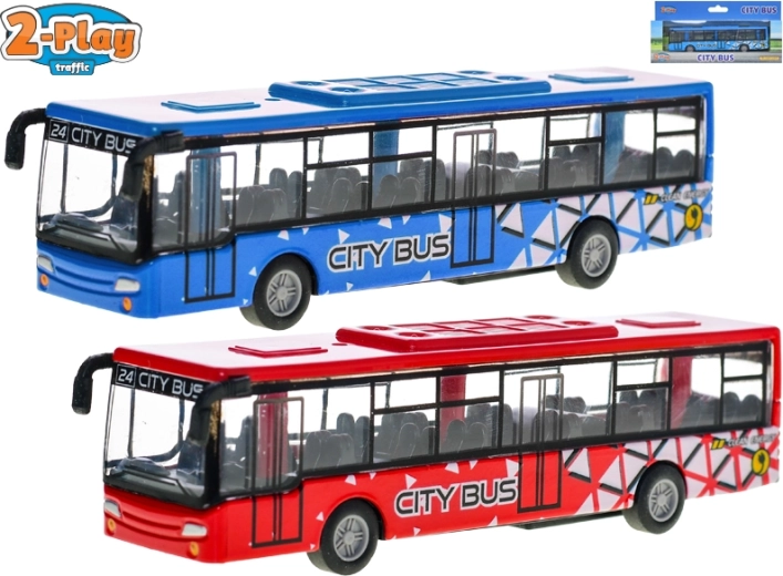 Metallbus mit Rückzug 15 cm 2-Play Traffic