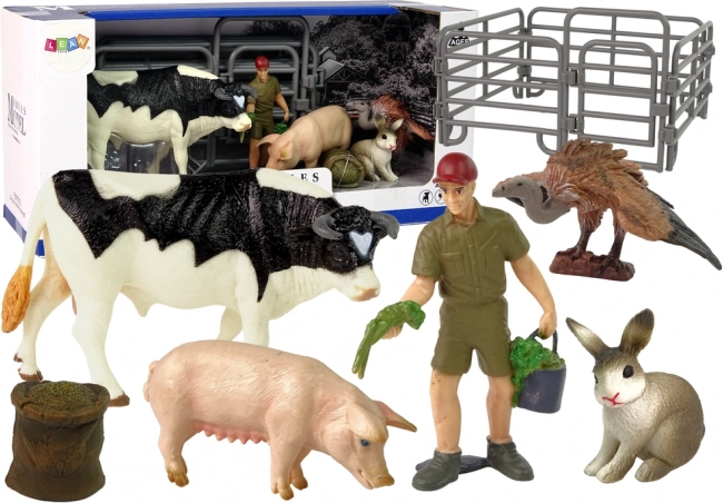 Großes Set Bauernhof-Tierfiguren