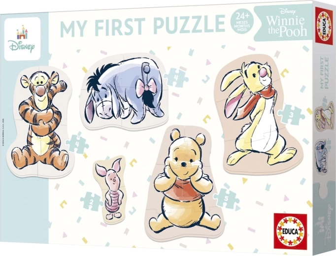 Educa Baby progressives Puzzle Winnie Puuh 5 in 1 (2–8 Teile)