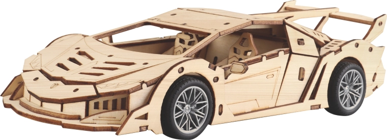 Holzbausatz für ein Rennwagenmodell