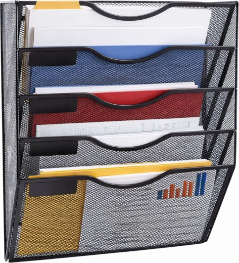 Fünf A4-Fächer für maximale Übersicht