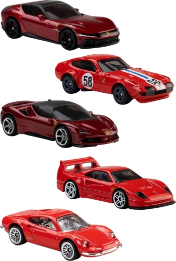 5 lizenzierte Ferrari Mini-Modelle