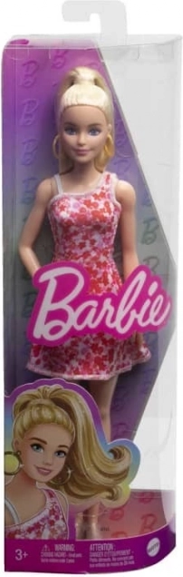 Barbie Fashionistas Puppe im rosa-roten Kleid