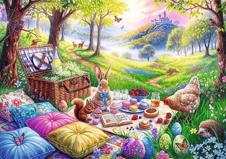 Puzzle Picknick auf der Wiese 1000 Teile TREFL