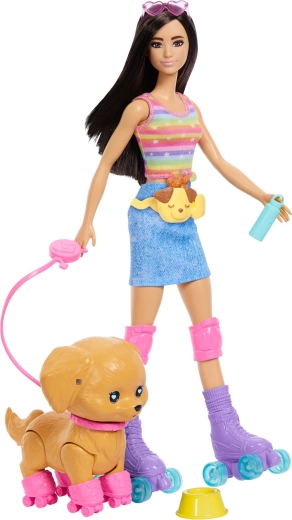 Gemeinsame Fahrt von Barbie und Hündchen
