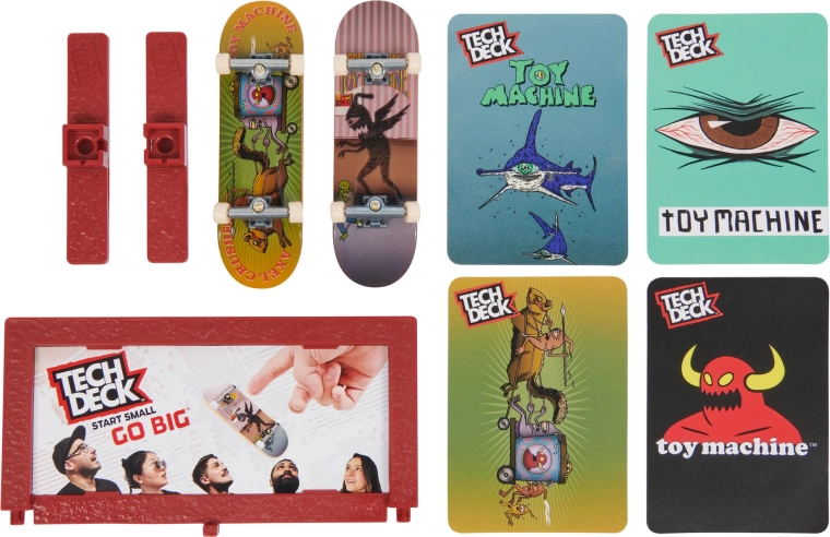 Zwei Fingerboards mit TOY MACHINE Grafik