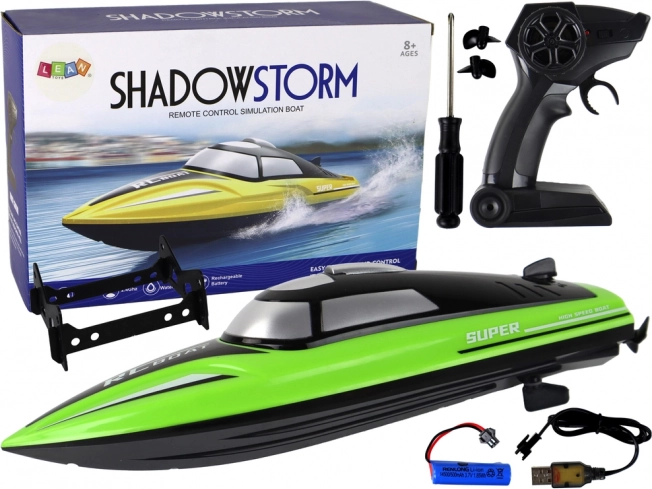 RC-Motorboot 2,4 GHz grün 20–25 km/h