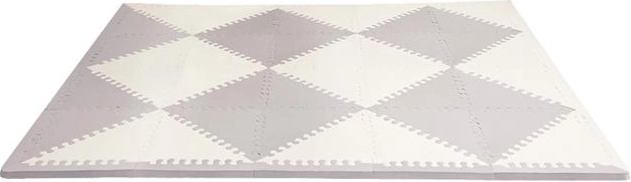 Schaumstoff-Bodenpuzzle SKIP HOP grau‑beige, 72 Teile