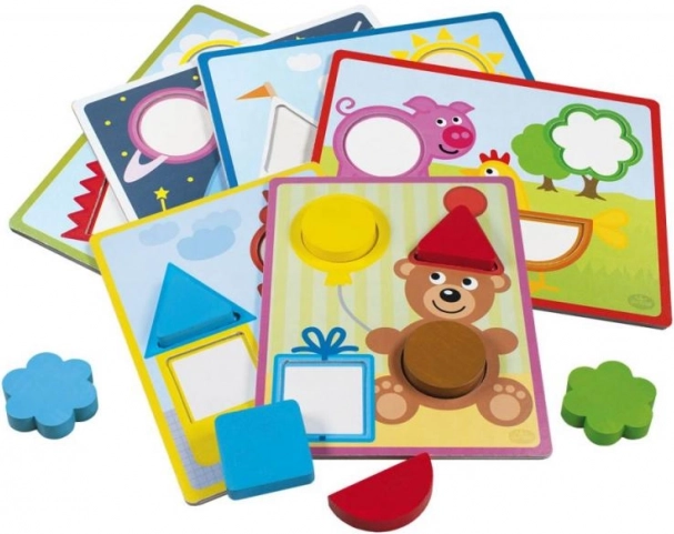 Holz-Einlegepuzzle DETOA für Kinder ab 2 Jahren