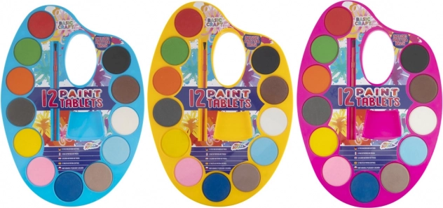 Grafix-Palette mit Wasserfarben 12 Stk. Gelb