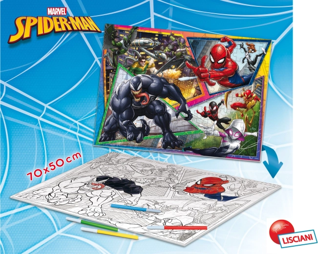 Doppelseitiges Bodenpuzzle Spider-Man mit 150 Teilen