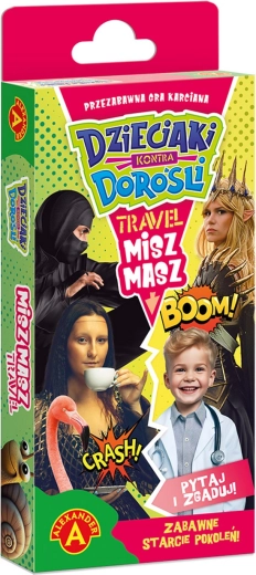 Misz Masz Kinder gegen Erwachsene Travel – reisefreundliches Familienspiel