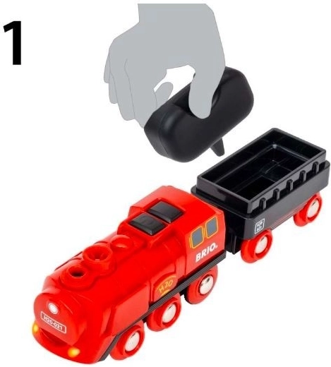 Wasser nachfüllen mit dem beiliegenden Waggon
