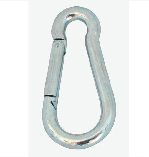 Stahlkarabiner 100 × 10 mm, verzinkt, Set 10 Stk.