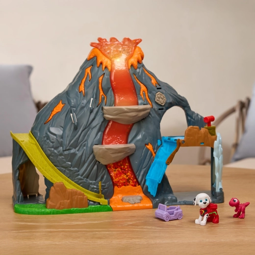 Wasserfall als Fluchtweg für den Dino-Freund