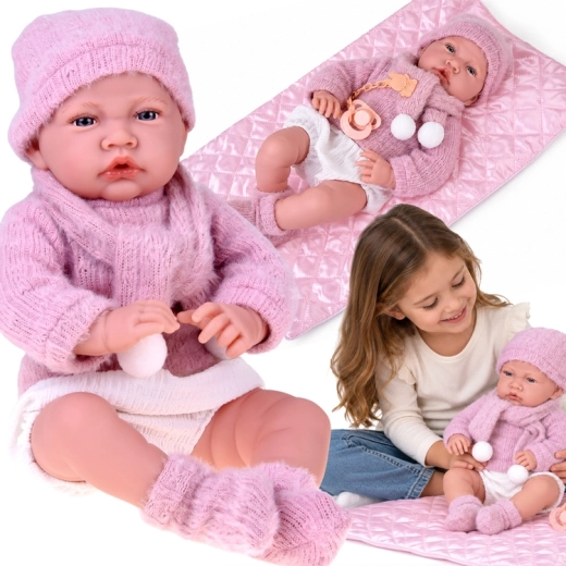 Sprechende Babypuppe mit Soundfunktionen, 45 cm