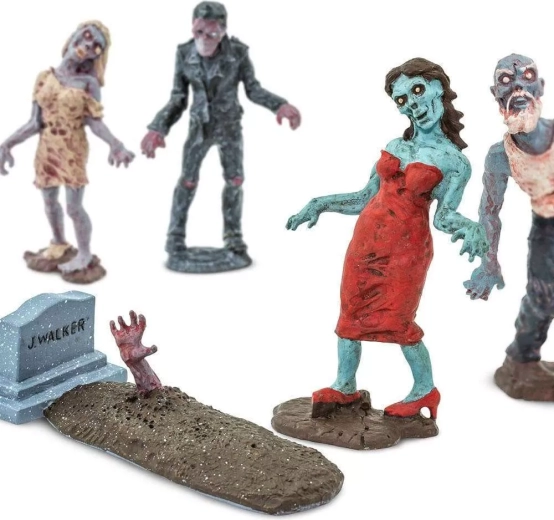 12 einzigartige Zombie-Figuren und Zubehör
