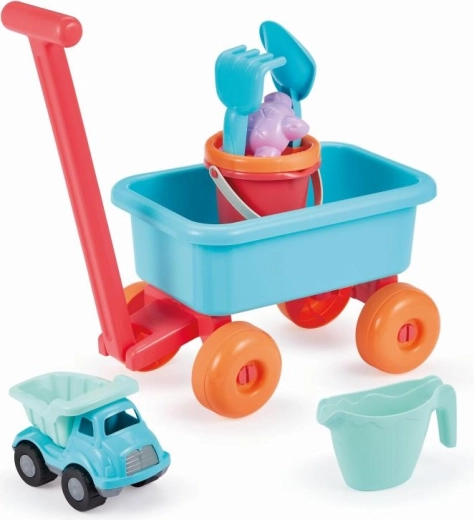 Wagen mit Gießkanne und Sandspiel-Set für Kinder